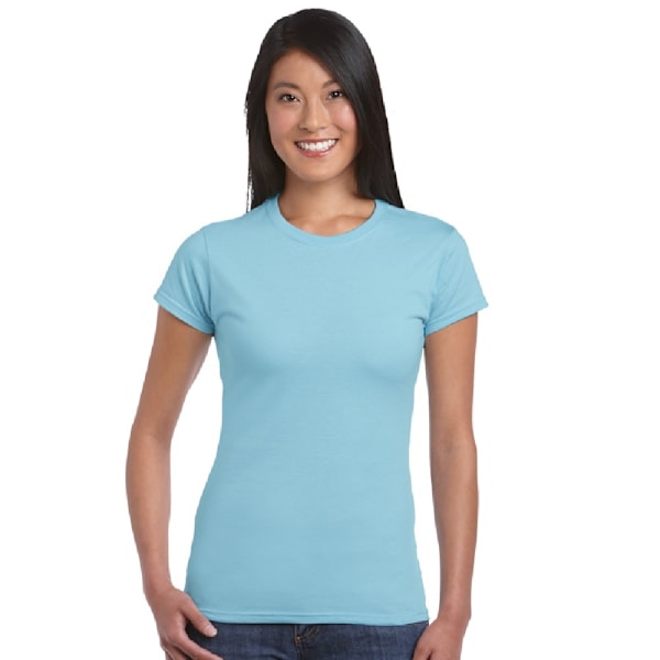 Gildan Ladies Soft Style Kortärmad T-shirt M Sky Sky M