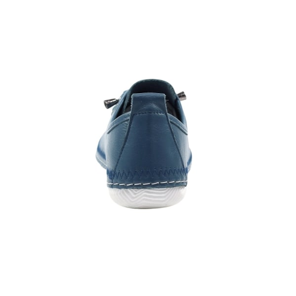 Lunar Dam/Dam Abbie Läder Plimsolls 6 UK Blå Blue 6 UK