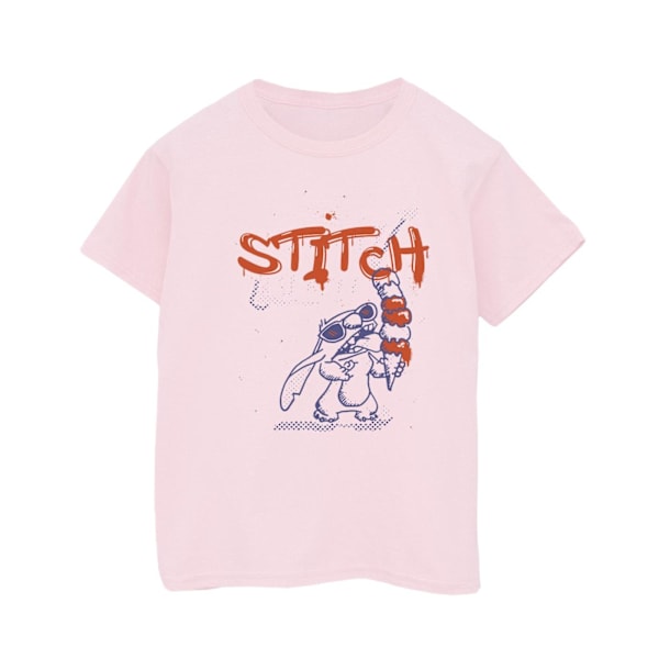 Disney Boys Lilo & Stitch Glassar T-shirt 7-8 år Baby Rosa Baby Pink 7-8 Years