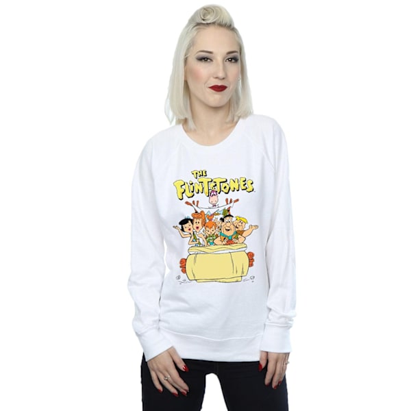 The Flintstones Dam/Damer The The Ride Sweatshirt M Vit White M