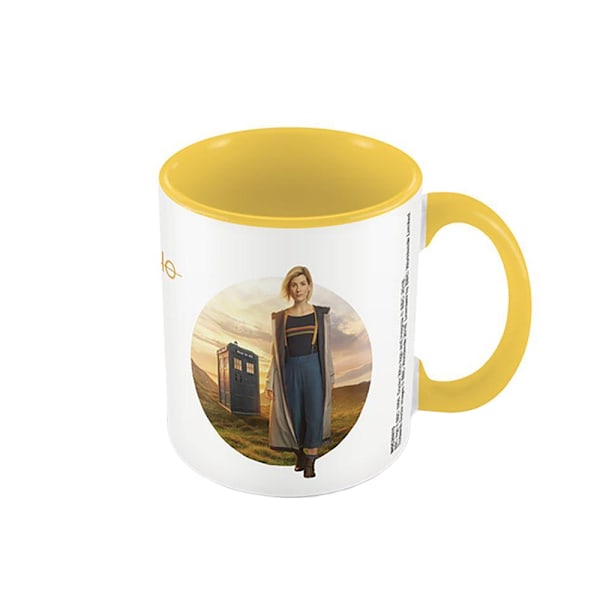 Doctor Who 13:e doktorn Mugg En storlek Gul Yellow One Size