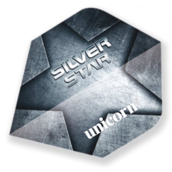 Unicorn Silver Star Dart Flight One Size Silver/White Silver/White One Size