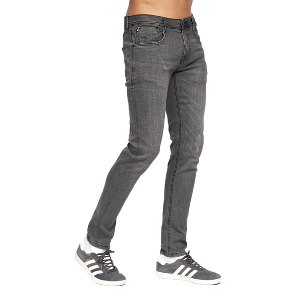 Duck and Cover Herr Tranfold Slim Jeans (2-pack) 36R Grå/Ti Grey/Tinted Blue 36R
