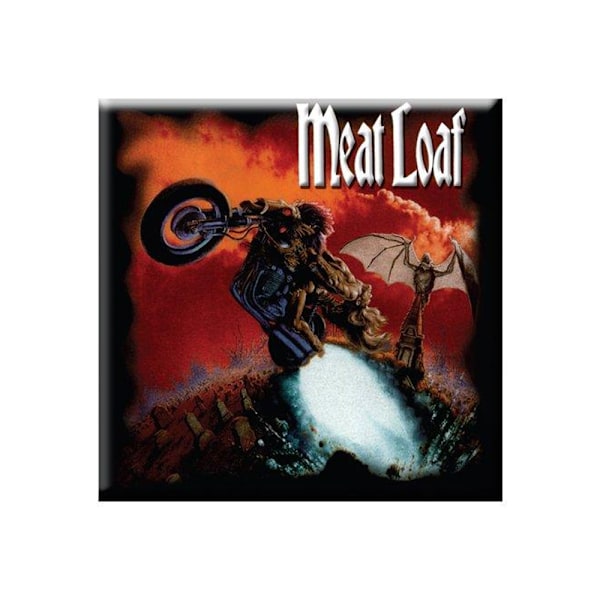 Meat Loaf Bat Out Of Hell Kylskåpsmagnet En Storlek Röd/Vit/Svart Red/White/Black One Size