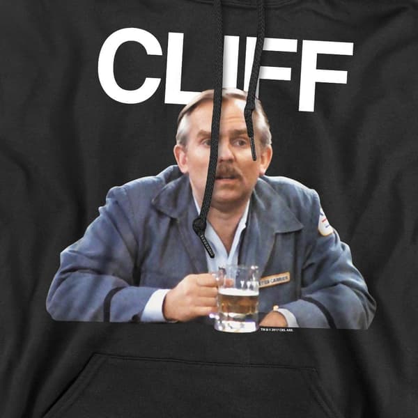 Cheers Herr Cliff Clavin Hoodie M Svart Black M