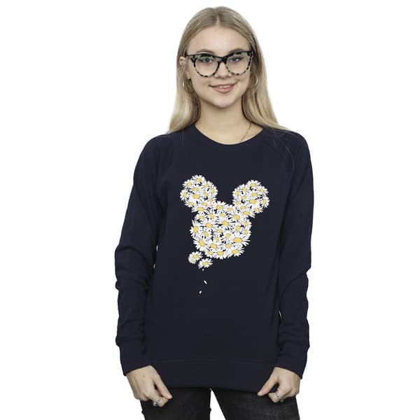 Mickey Mouse Dam/Kvinnor Kamomill Huvud Tröja M Marinblå Navy Blue M