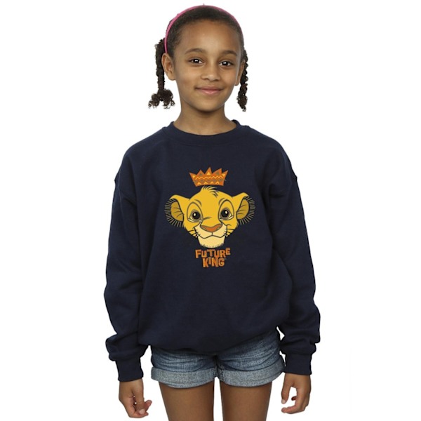 Disney Girls The Lion King Future King Sweatshirt 12-13 år N Navy Blue 12-13 Years