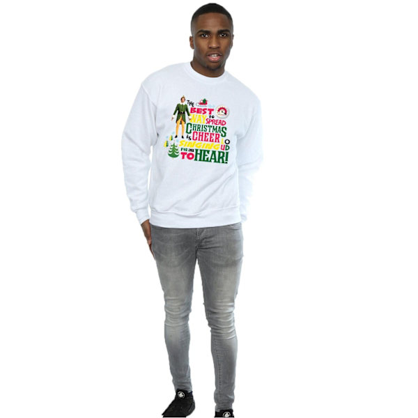 Elf Herr Julglädje Sweatshirt XXL Vit White XXL