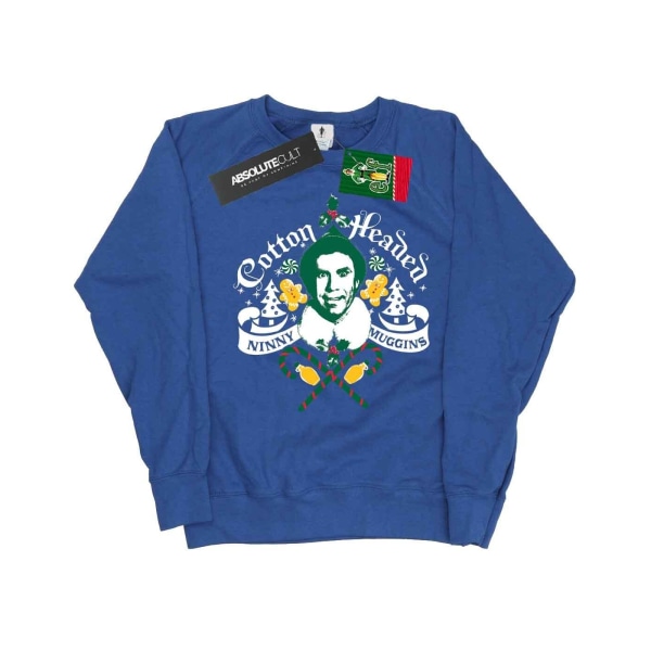 Ninny Muggins Sweatshirt XL Kungsblå Elf Dam/Ladies Headed Royal Blue XL