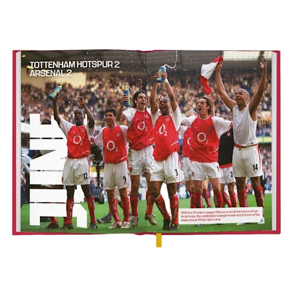 Arsenal FC The Invincibles 2025 A5 Dagbok En Storlek Röd/Blå/Guld Red/Blue/Gold One Size