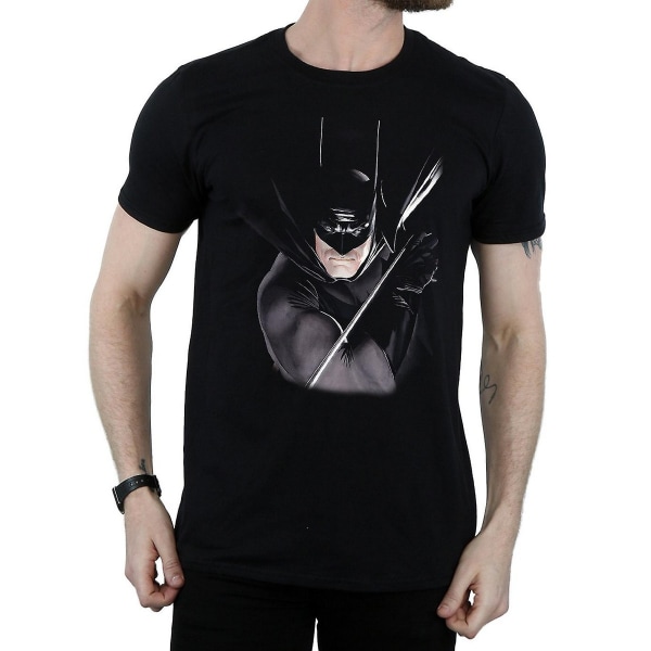 Batman Mens Alex Ross bomull T-shirt L Svart Black L