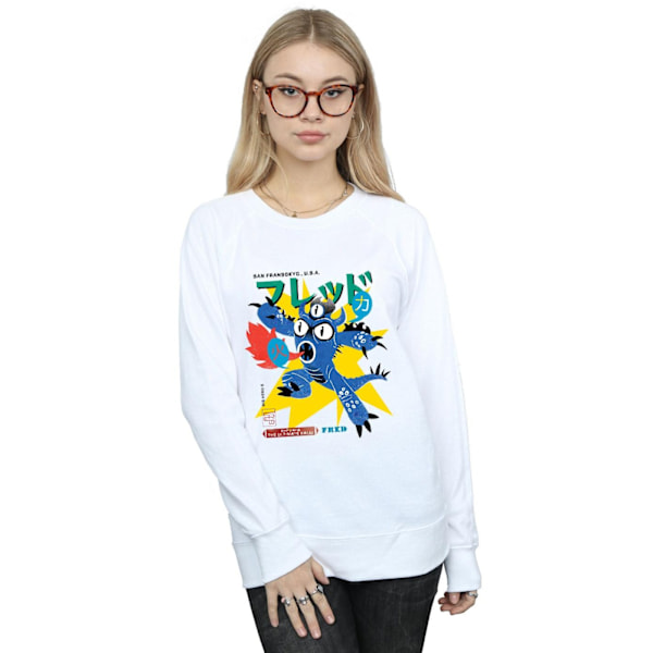 Disney Dam/Kvinnor Big Hero 6 Fred Ultimate Kaiju Sweatshirt White XL