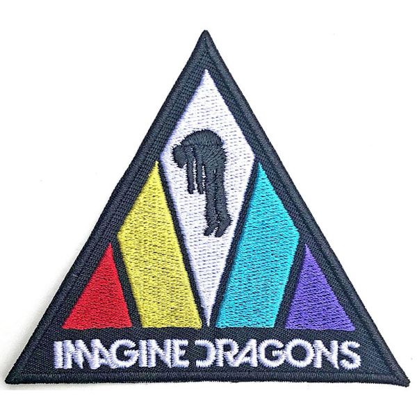 Imagine Dragons Logo Triangle Strykjärn på lapp En storlek Flerfärgad Multicoloured One Size