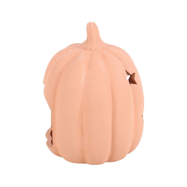 Something Different Terrakotta Pumpa Halloween Tealight Hållare Orange One Size