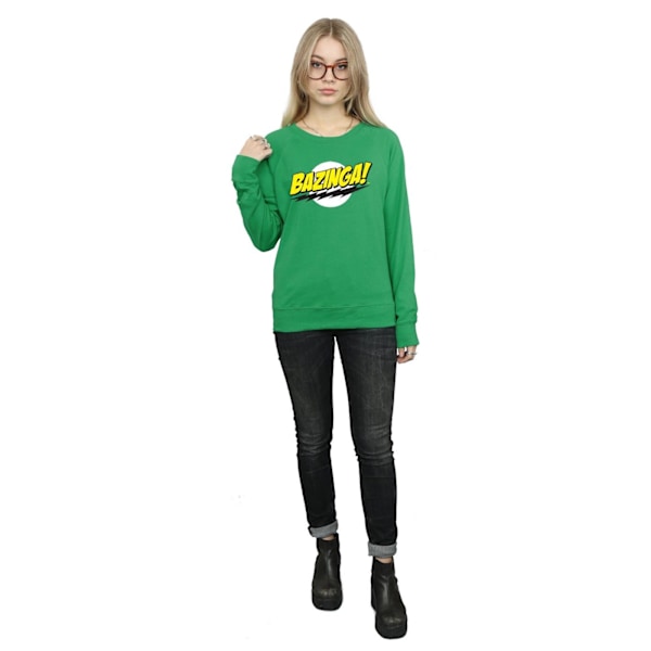 The Big Bang Theory Dam/Damer Sheldon Bazinga Sweatshirt XL Irish Green XL