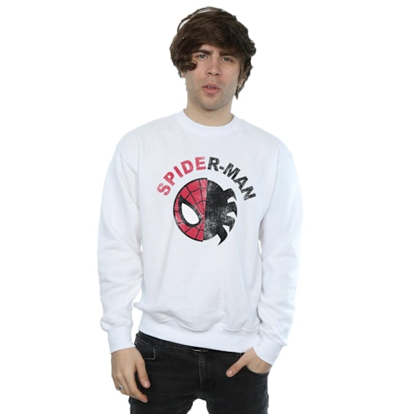 Marvel Herr Spider-Man Classic Split Sweatshirt L Vit White L
