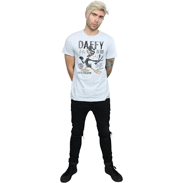 Looney Tunes Mens Concert Daffy Duck T-Shirt L Sports Grey Sports Grey L