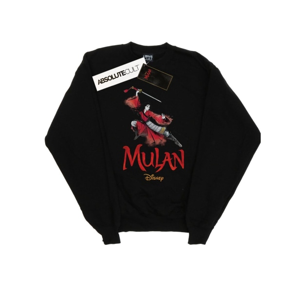 Disney Mulan Movie Pose Sweatshirt S Svart för damer/damer Black S