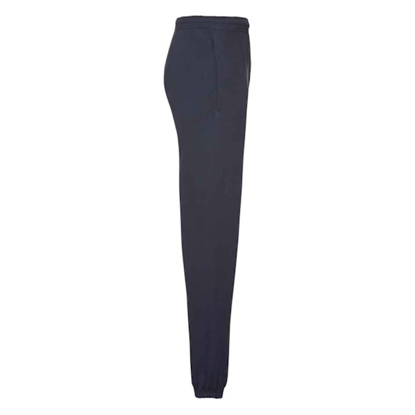 Fruit of the Loom Classic Joggingbyxor för män med elastisk fåll Deep Navy XS
