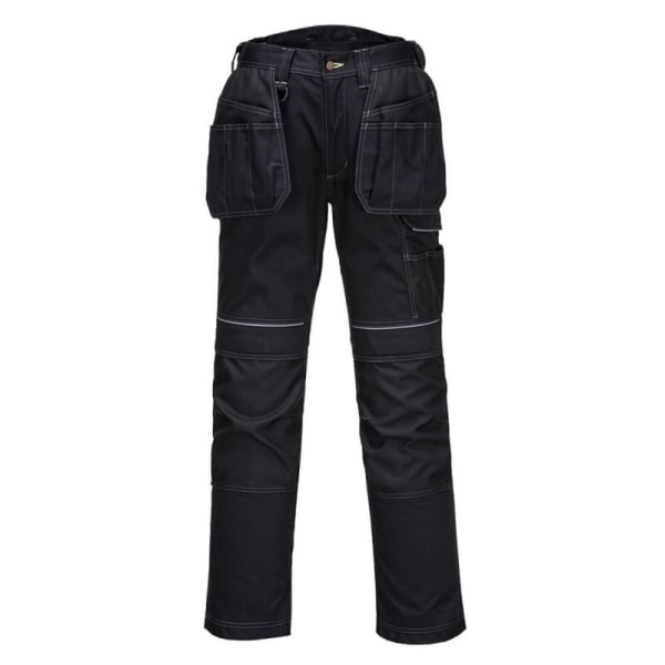 Portwest Herr hölster Stretch Cargo Byxor 32R Svart Black 32R