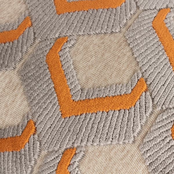 Paoletti Ledbury Jacquard Kuddeöverdrag 45cm x 45cm Ginger/Grå Ginger/Grey 45cm x 45cm