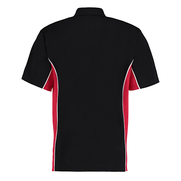 GAMEGEAR Herr Track Polycotton Pique Poloshirt M Svart/Röd Black/Red M