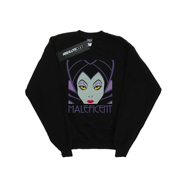 Disney Herr Maleficent Cropped Head Sweatshirt XL Svart Black XL