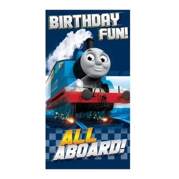 Thomas & Friends All Aboard Födelsedagskort One Size Blå/Silver Blue/Silver One Size