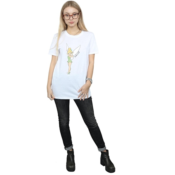 Tinkerbell Dam/Kvinnor Bomull Boyfriend T-Shirt M Vit White M