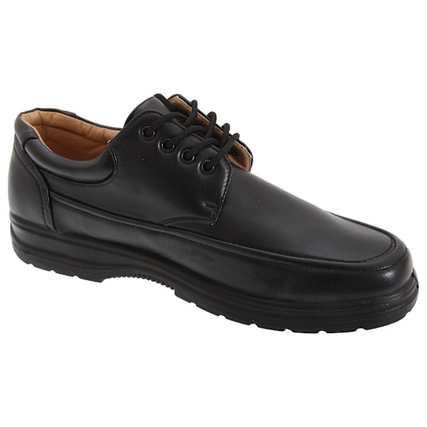 Smart Uns Mens Apron 4 Eye Tie Shoes 8 UK Svart Black 8 UK