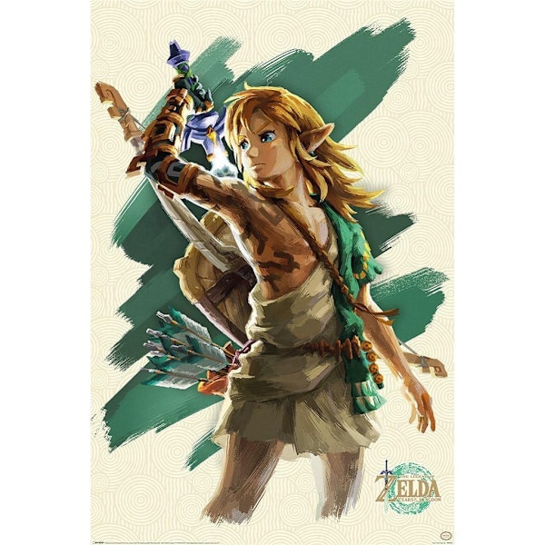 The Legend Of Zelda: Tears Of The Kingdom Link Unleashed Maxi P Multicoloured 91.5cm x 61cm