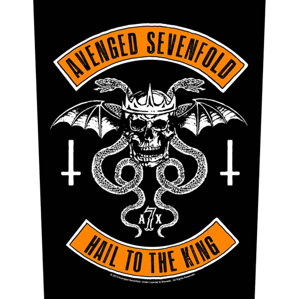 Avenged Sevenfold Biker Patch One Size Svart/Vit/Orange Black/White/Orange One Size