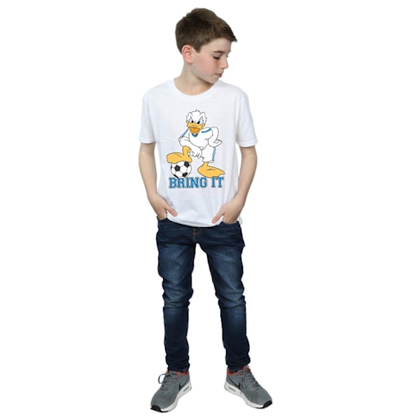 Disney Boys Donald Duck Bring It T-Shirt 7-8 år Vit White 7-8 Years