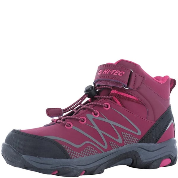 Hi-Tec Girls Blackout Mid Cut Vandringskängor 3 UK Mörkrosa/Fuchsia Dark Rose/Fuchsia 3 UK