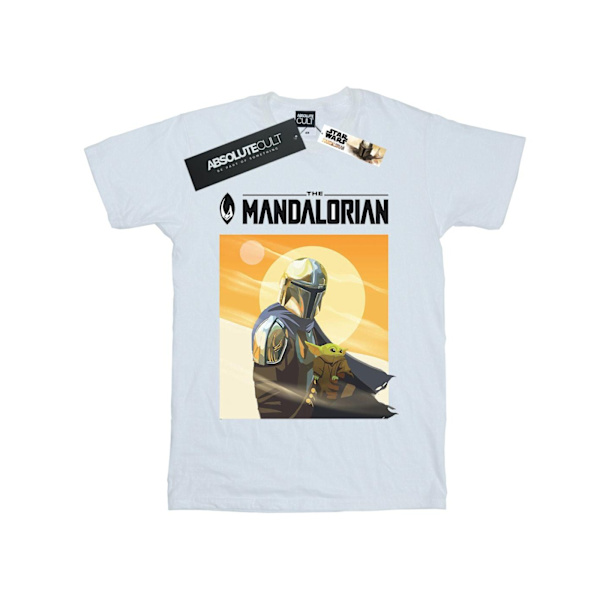 Star Wars Boys The Mandalorian The Child Two Moons T-Shirt 9-11 White 9-11 Years
