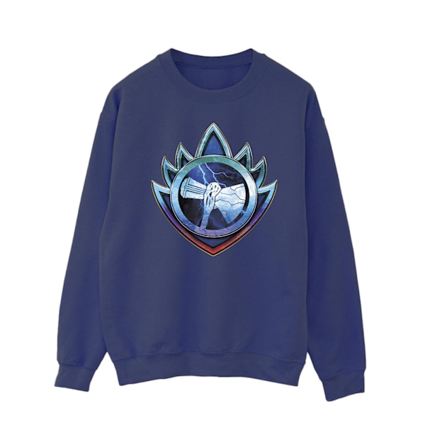 Marvel Herr Thor Love And Thunder Stormbreaker Crest Sweatshirt Navy Blue 5XL