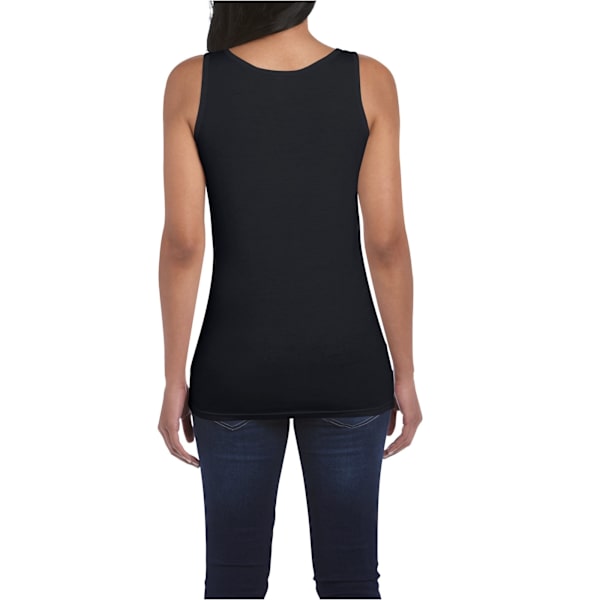 Gildan Dam/Dam Softstyle Plain Tank Top 16 UK Svart Black 16 UK