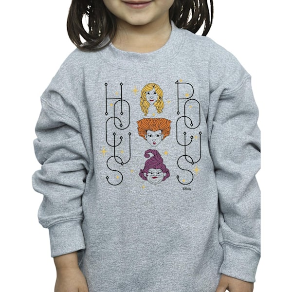 Disney Girls Hocus Pocus Faces Sweatshirt 5-6 år Sports Grey Sports Grey 5-6 Years