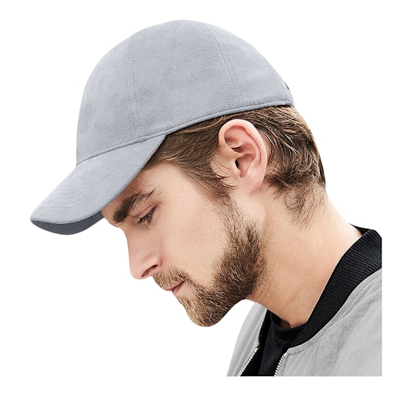 Beechfield Unisex Faux Suede Cap En storlek Ljusgrå Light Grey One size