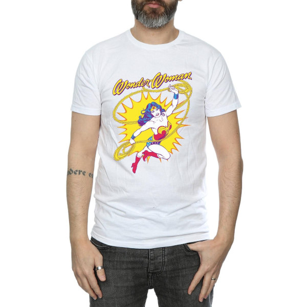 DC Comics Herr Wonder Woman Leap T-Shirt XXL Vit White XXL