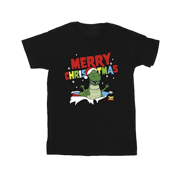 Disney Mens Toy Story Rex Christmas Burst T-Shirt L Svart Black L