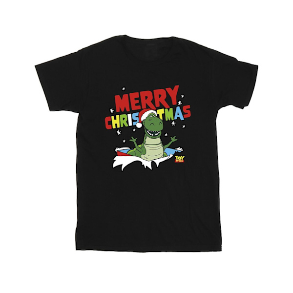 Disney Mens Toy Story Rex Christmas Burst T-Shirt M Svart Black M