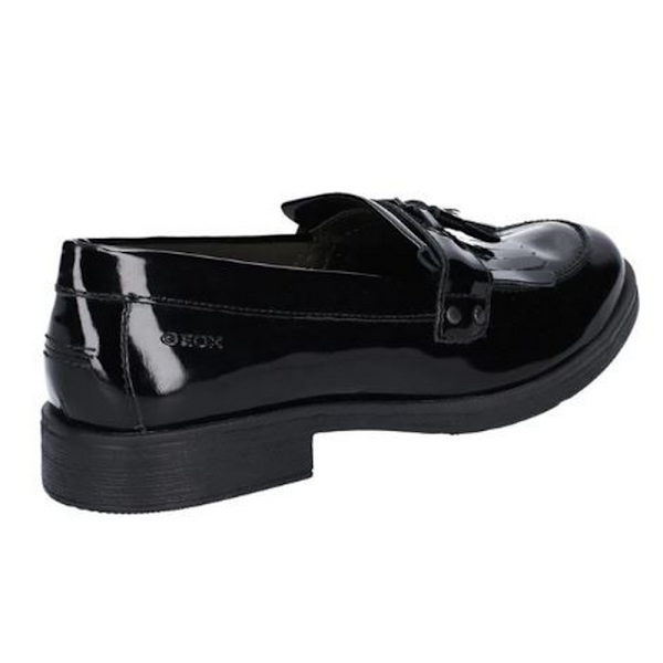 Geox Girls J Agata A Slip On Lädersko 1.5 UK Svart Black 1.5 UK