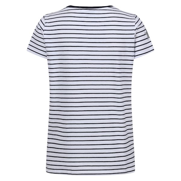 Regatta Dam/Kvinnor Odalis II Randig T-shirt 12 UK Vit/Marin White/Navy 12 UK