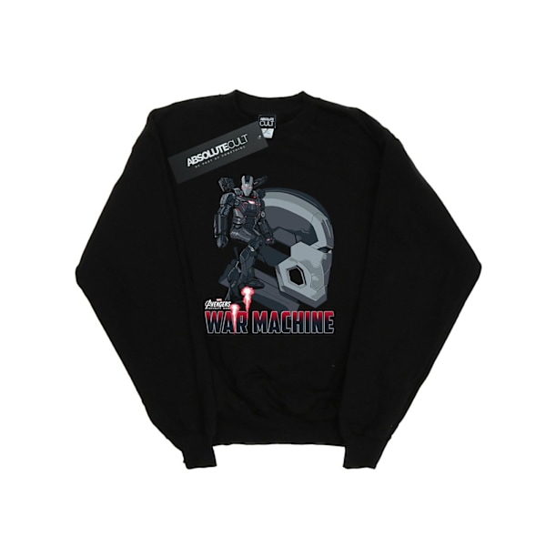 Marvel Boys Avengers Infinity War War Machine Karaktär Sweatshirt Black 7-8 Years