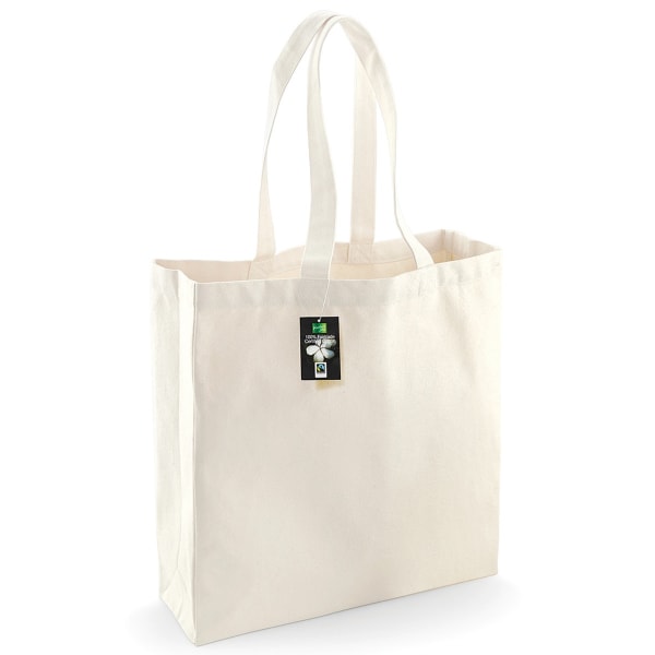 Westford Mill Cotton Classic Shopper Bag (21 liter) One Size N Natural One Size