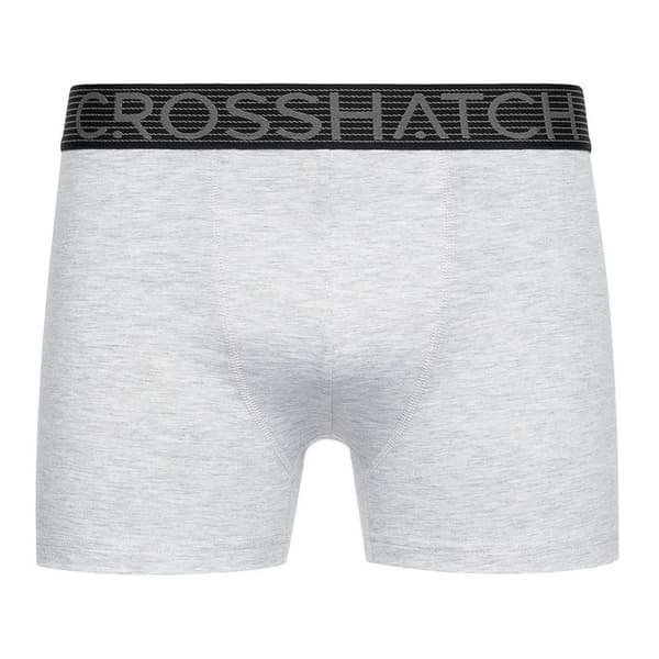 Crosshatch Buzzard Boxershorts för män (5-pack) L Gråmelerad/Sv Grey Marl/Black L