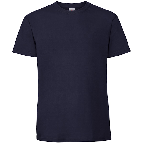 Fruit Of The Loom Mens Iconic 195 Ringspun Premium T-shirt L UK Navy L UK