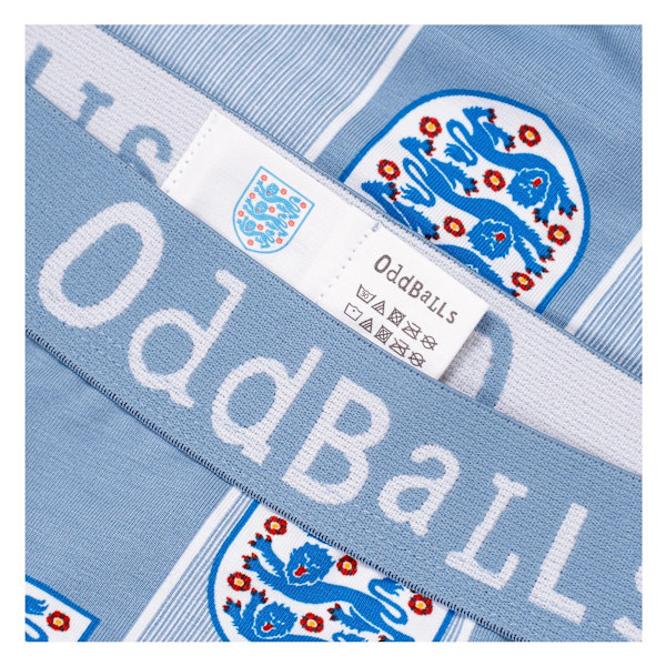 OddBalls Herr 1996 Bort England FA Boxershorts XXL Ljusblå Light Blue XXL