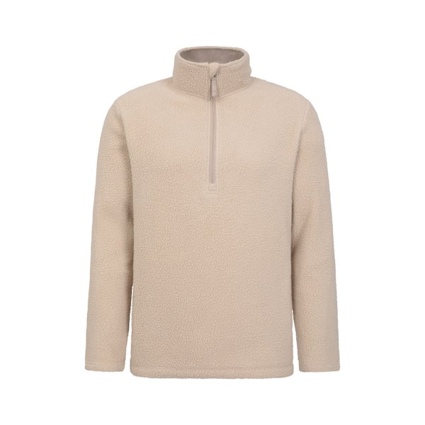 Mountain Warehouse Herr Ted Borg Halvzip Fleece Topp S Beige Beige S